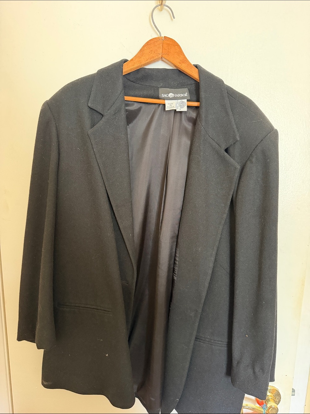 Sag Harbor Black Women's Tailored Blazer